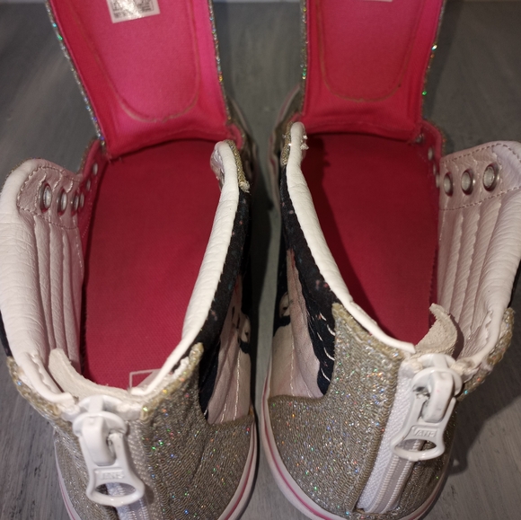 Vans Unicorn Zip Digi Sk8hi High Top Sneakers Girls Size 3 - Picture 9 of 16